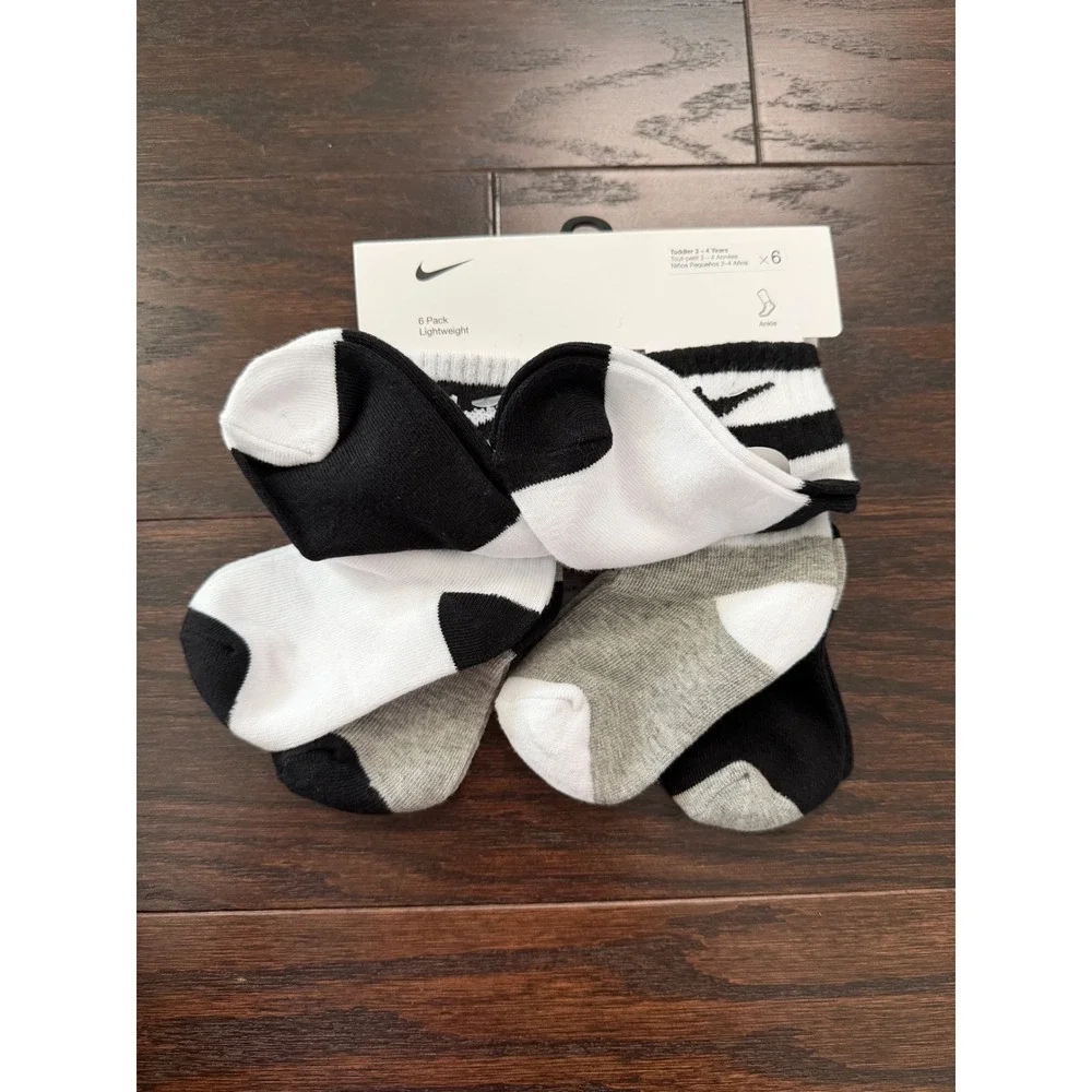 Nike Toddler Ankle Socks 12Pair Bundle 2-4 Years Lightweight Athletic NN0663-001